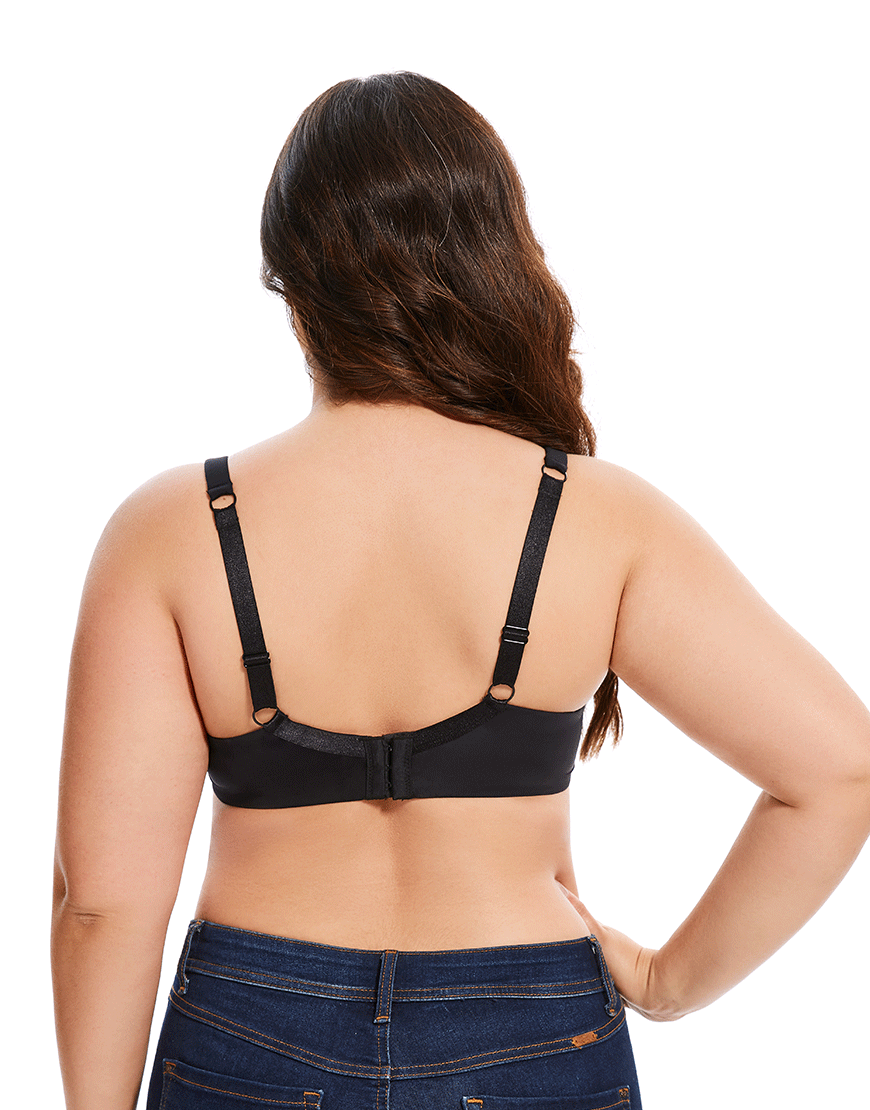 Pack of 3 Curvy Lightly Padded T-Shirt Bra -BLACK