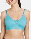 Pack of 3, LIGHTLY PADDED NON WIRED T SHIRT BRA-TURQUOISE