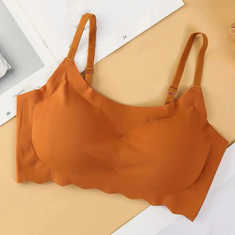 Seamless Wireless Padded Bra for Women, Removable Pads