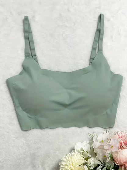 Seamless Wireless Padded Bra for Women, Removable Pads