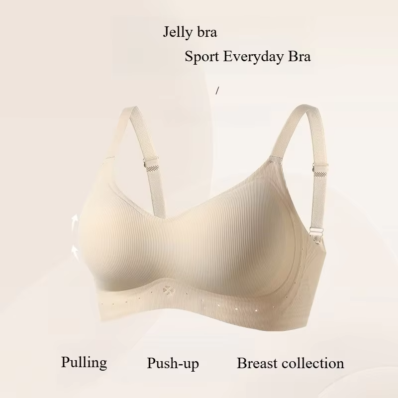 Seamless Jelly Push-Up Bra