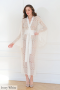 Sheer Robe Lace Robe Long Silk Robes for Women Satin Kimono