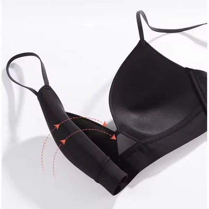 Thin Wire-Free Micro-Gathering Bra