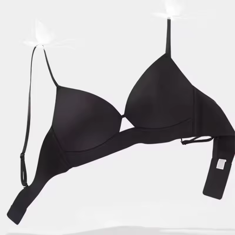 Thin Wire-Free Micro-Gathering Bra