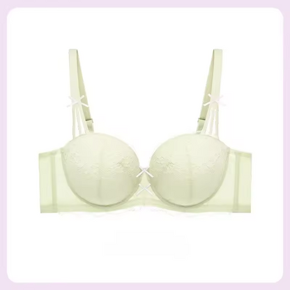 Half Cup Lace Push-Up Bra