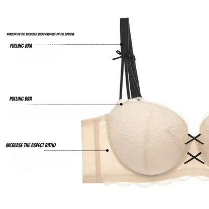 Half Cup Lace Push-Up Bra