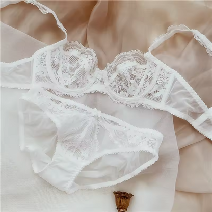 Ultra-Thin Lace Bra & Brief Set