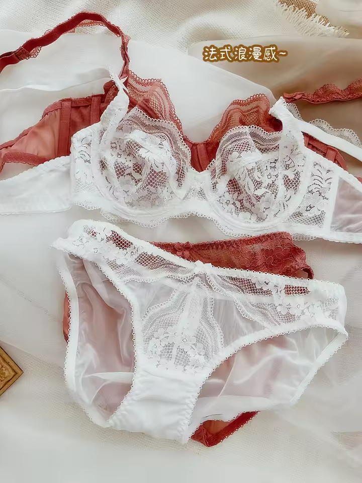 Ultra-Thin Lace Bra & Brief Set