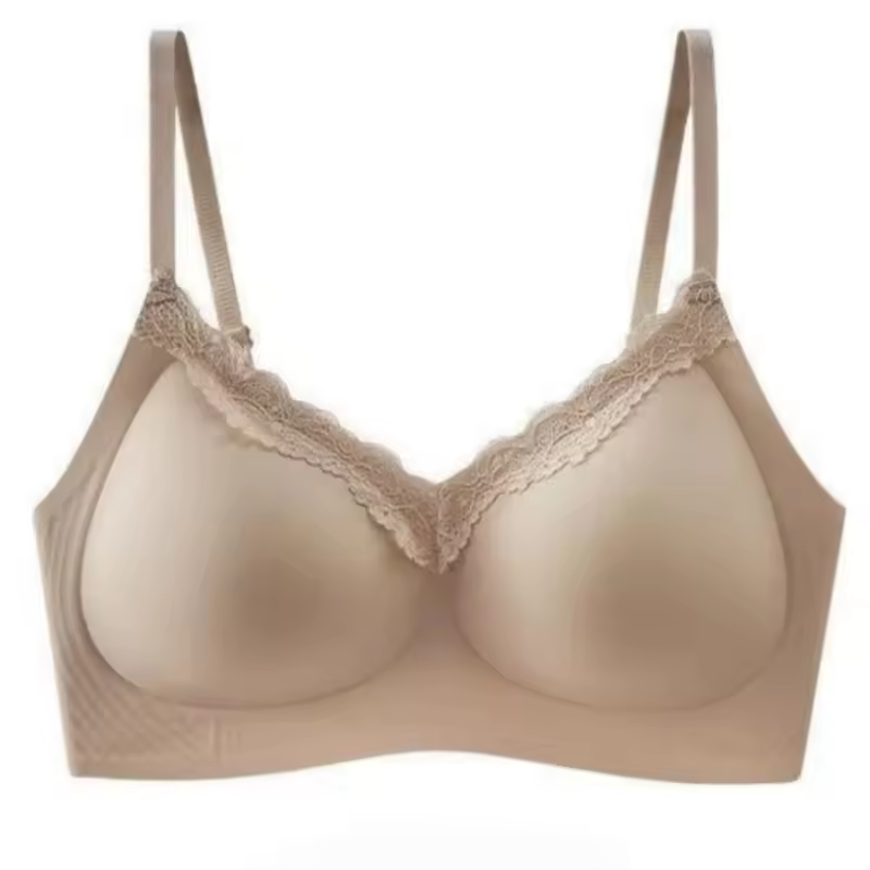 Lace V-Neck Wireless Bra